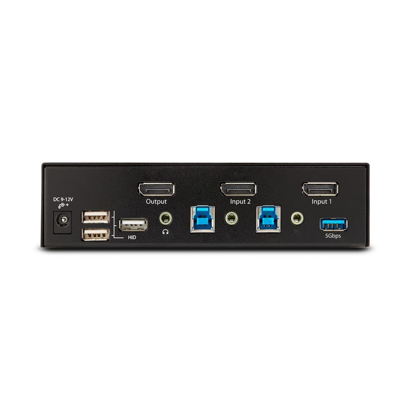 Startech 2-portars Displayport KVM-switch 8K med USB & Audio