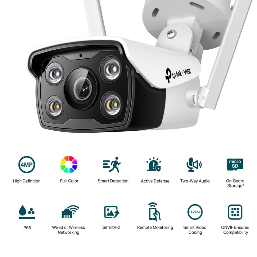 TP-Link Vigi C340-w 4mm 4MP Outdoor Color Bullet Network Camera