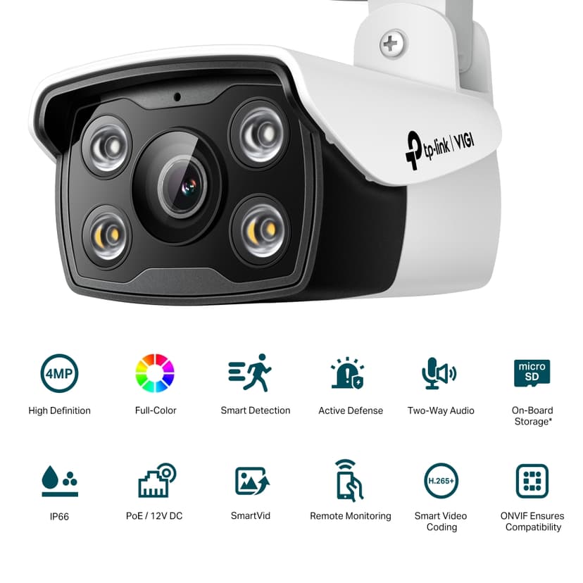 TP-Link Vigi C340 4mm 4MP Outdoor Bullet Camera