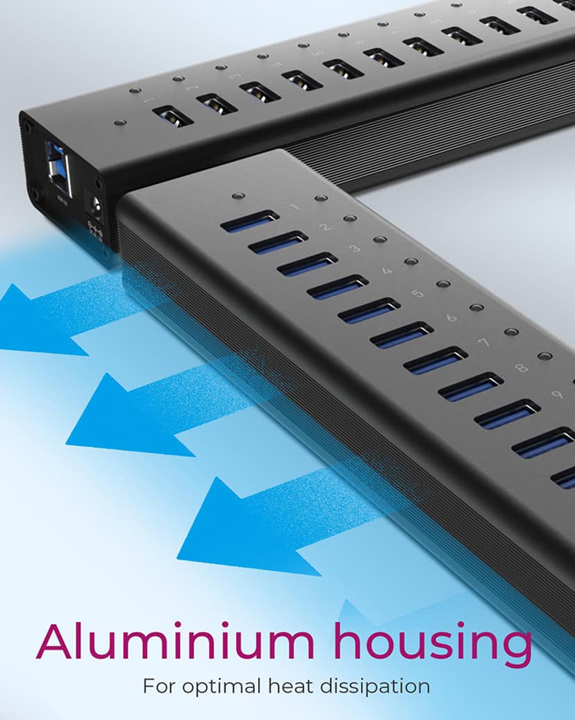 Icy Box Ib-AC6113 USB Hub 14X USB 3.0