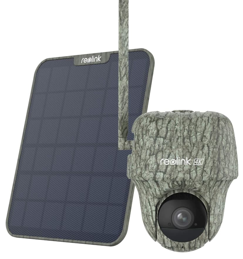 Reolink Go Ranger PT 8MP 4G PTZ Utendørskamera + Solcellepanel