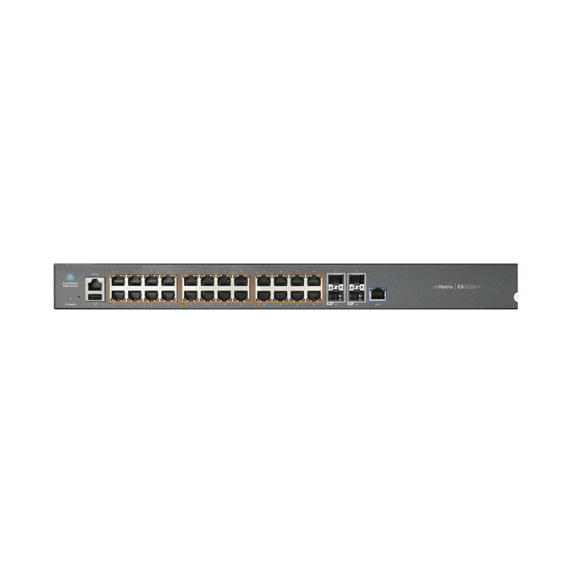 Cambium Networks EX2028P Håndtert L2 Gigabit Ethernet (10/100/1000) Strøm over Ethernet (PoE) 1U Grå