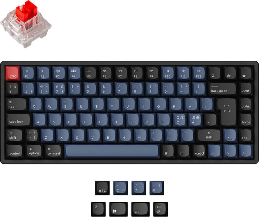 Keychron K2 Pro QMK/VIA K Pro Red Keychron K Pro Red Pohjoismainen