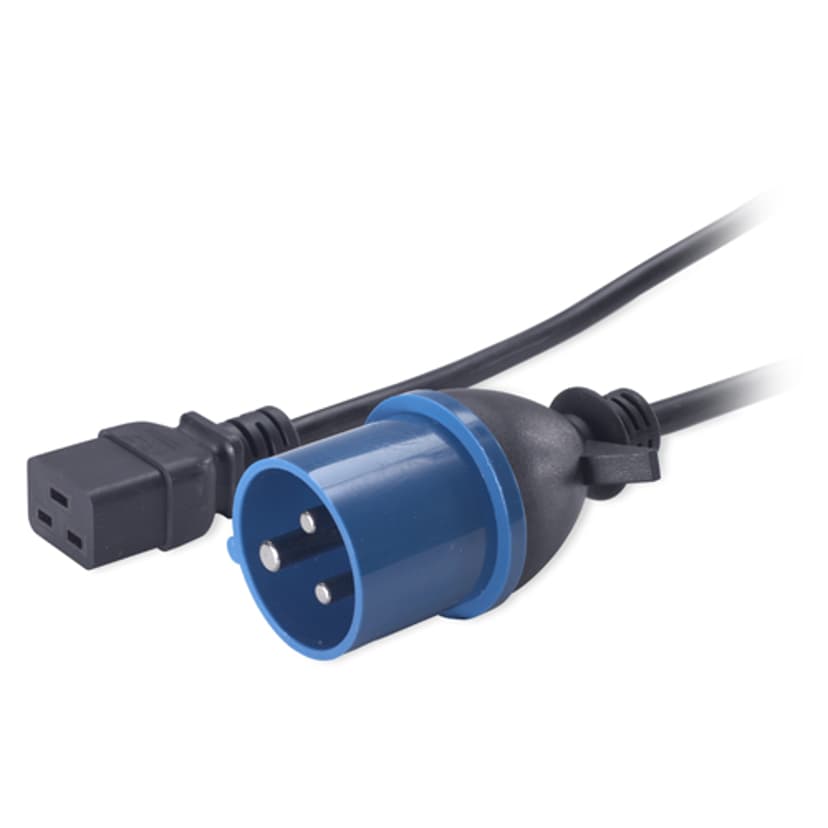 APC Strömkabel 2.5m IEC 309 C19 coupler Svart
