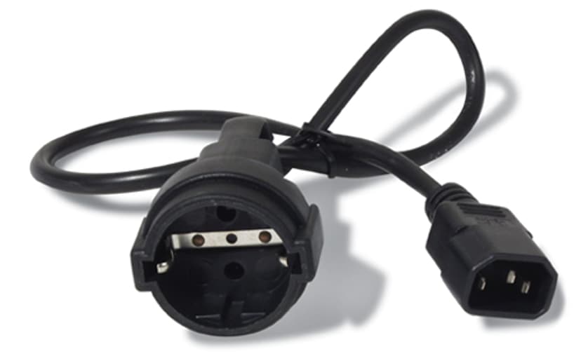 APC Virtajohto 0.6m C14 liitin CEE7/7 Musta
