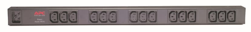 APC Basic Rack PDU AP9572 tehonjakeluyksikkö 15 AC-pistorasia(a) 0U musta