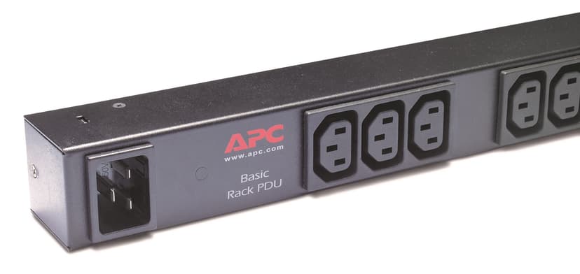APC Rack PDU, Basic, ZeroU, 16A, 230V, (15x) C13, C20 stekker
