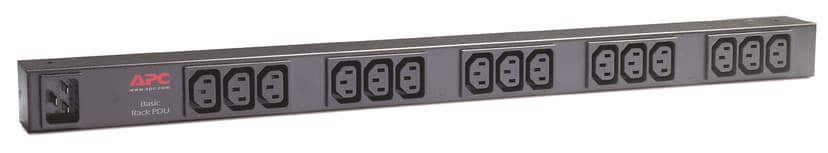 APC Basic Rack PDU AP9572 tehonjakeluyksikkö 15 AC-pistorasia(a) 0U musta