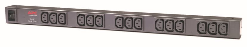 APC Basic Rack PDU AP9572 tehonjakeluyksikkö 15 AC-pistorasia(a) 0U musta