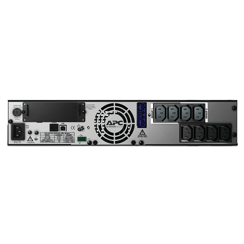 APC Smart-UPS X SMX1000I Noodstroomvoeding - 1000VA, 8x C13 uitgang, USB