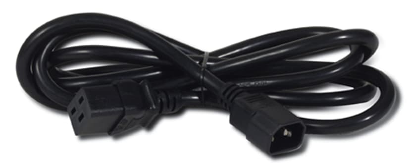 APC Strömkabel 2m C14 coupler C19 coupler Svart