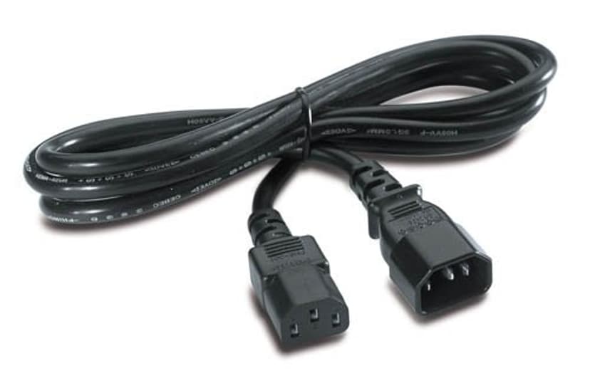 APC Strømkabel 2.5m C14 kopling C13 kopling Sort