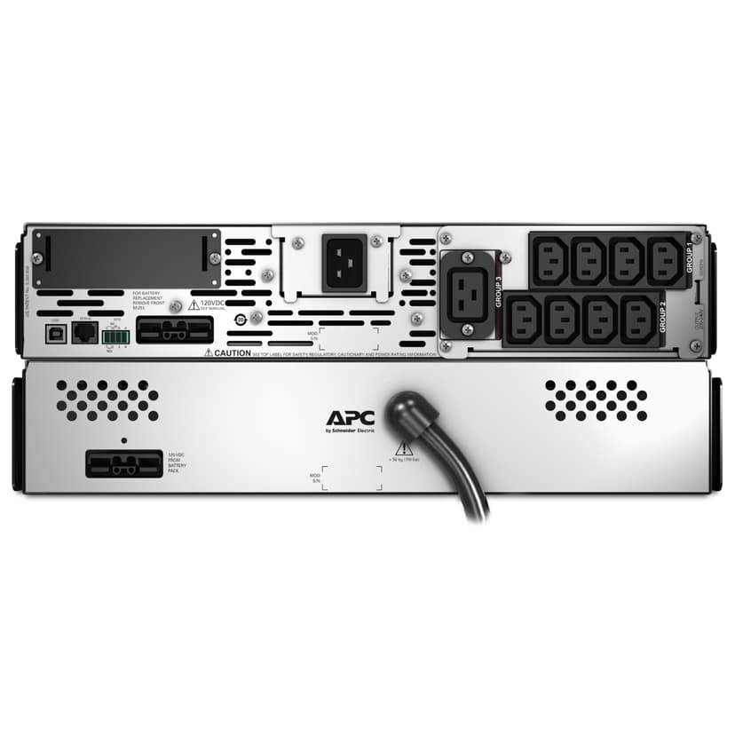 APC Smart-UPS X SMX2200RMHV2U Noodstroomvoeding - 8x C13, 2x C19 uitgang, USB, 2200VA