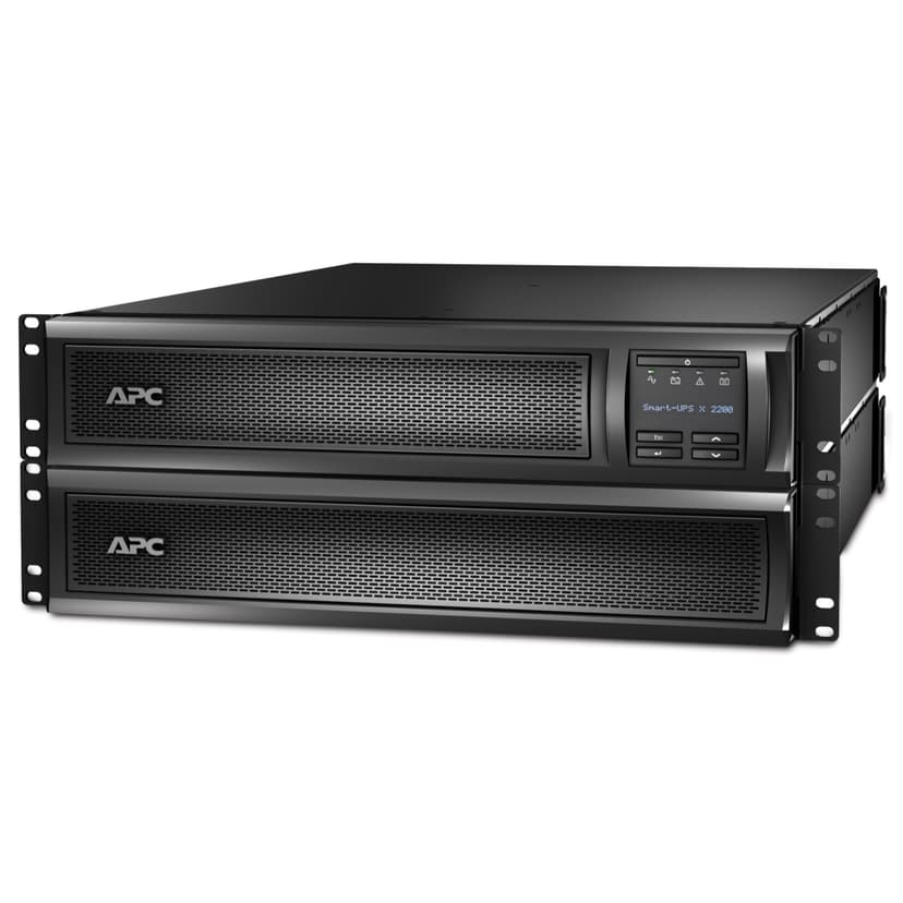 APC Smart-UPS X SMX2200RMHV2U Noodstroomvoeding - 8x C13, 2x C19 uitgang, USB, 2200VA