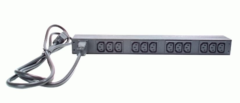 APC Basic Rack PDU grenuttag 12 AC-utgångar 0U/1U Svart