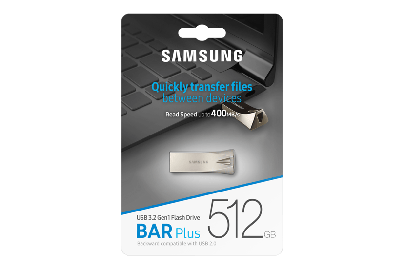 Samsung BAR Plus 512GB USB-A Zilver