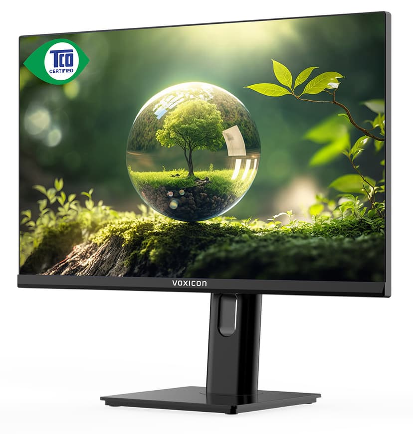 Voxicon D24FT9U Ergonomisk skærm USB HUB TCO 23.8" 1920 × 1080pixels IPS 16:9 100Hz