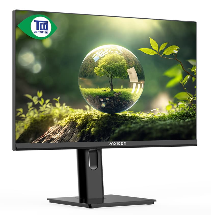Voxicon D24FT9U Ergonomisk Skärm USB HUB TCO 23.8" 1920 × 1080pixels IPS 16:9 100Hz
