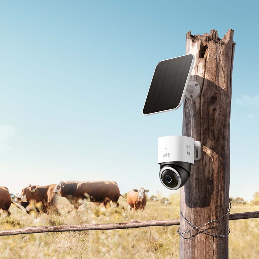 Eufy IP-säkerhetskamera S330 Bullet 4G LTE Utomhus 4K Pan/Tilt Vit