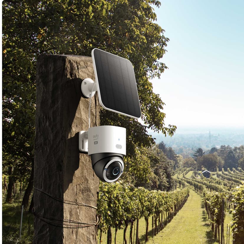 Eufy IP-Sikkerhetskamera S330 Bullet 4G LTE Utendørs 4K Pan/Tilt Hvit