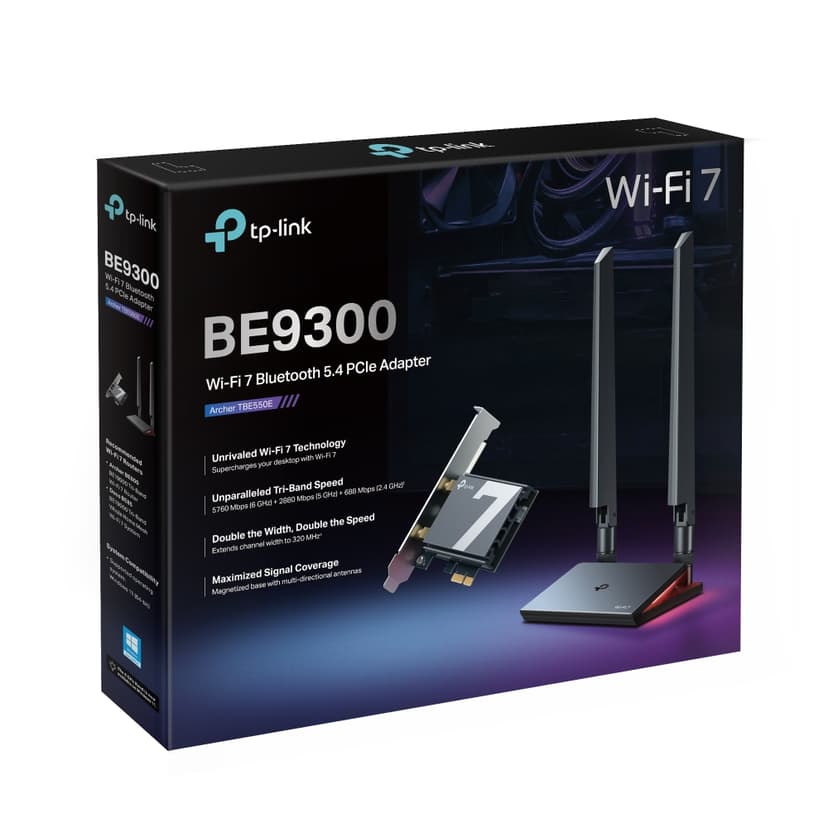 TP-Link Archer TBE550E Sisäinen WLAN / Bluetooth 9300 Mbit/s