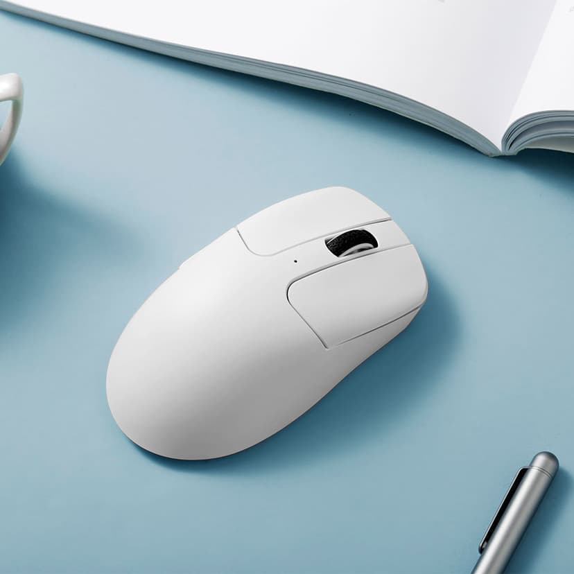 Keychron M2 Wireless Mouse White RF Wireless + Bluetooth + USB-C