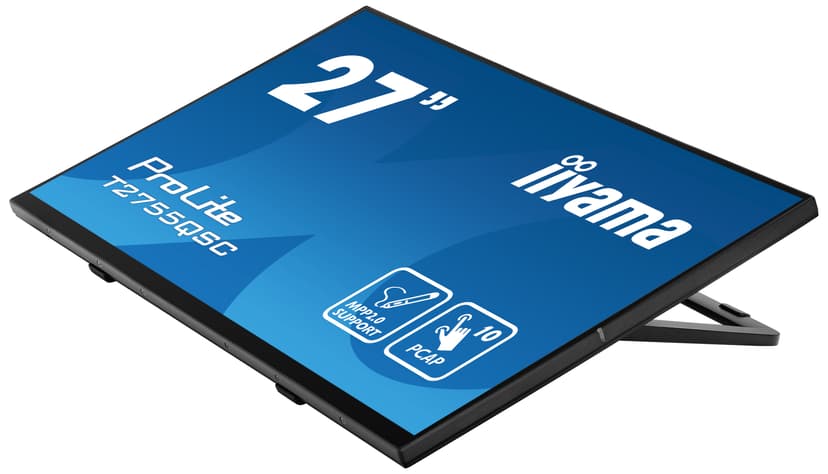 iiyama ProLite T2755QSC-B1 27" IPS WQHD PCAP USB Svart 27" 2560 x 1440pixels IPS 16:9 75Hz