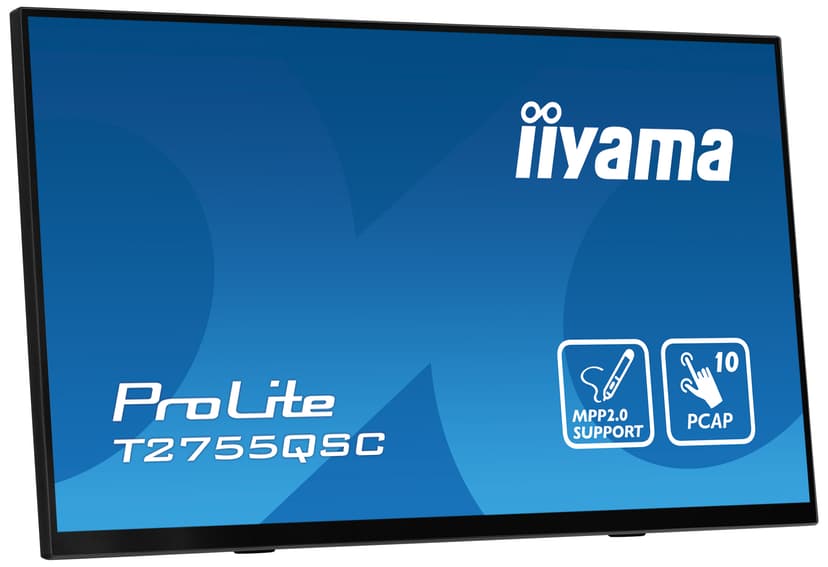 iiyama ProLite T2755QSC-B1 27" IPS WQHD PCAP USB Svart 27" 2560 x 1440pixels IPS 16:9 75Hz
