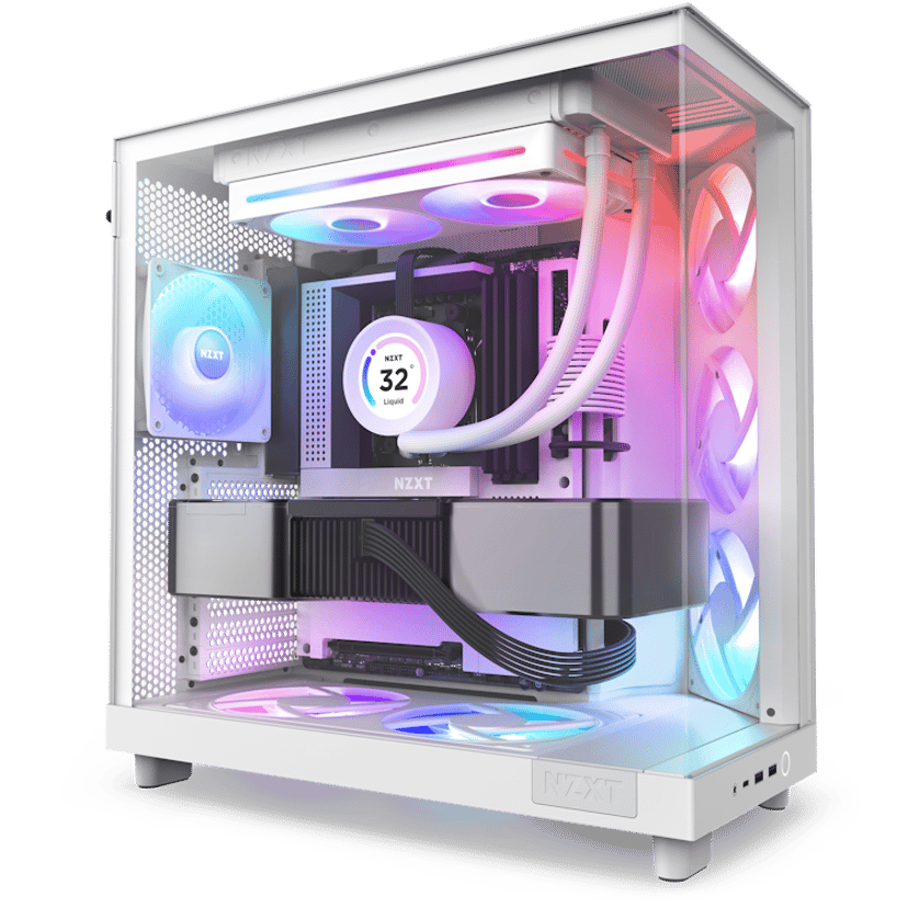 NZXT NZXT F240 RGB Core 240MM UNI-Body Vifte Hvit