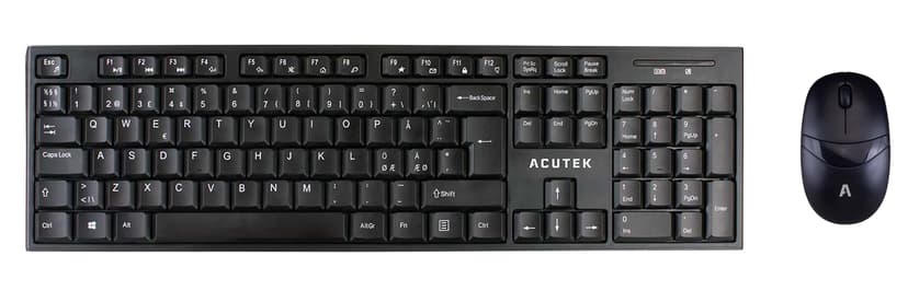 Acutek Mouse And Keyboard Kit Ledningsført Nordisk
