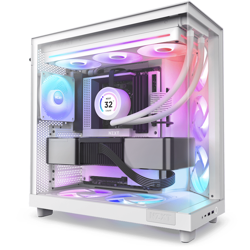 NZXT NZXT F360 RGB Core 360MM UNI-Body Fläkt Vit