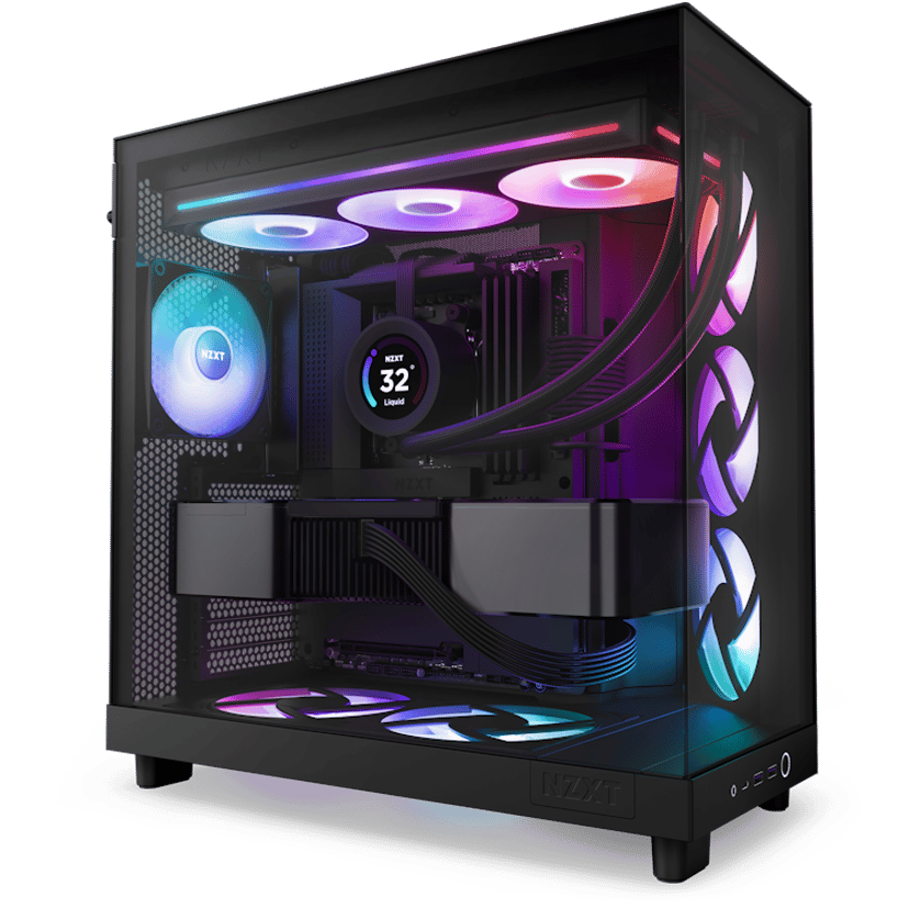 NZXT NZXT F360 RGB Core 360MM UNI-Body Tuuletin Musta