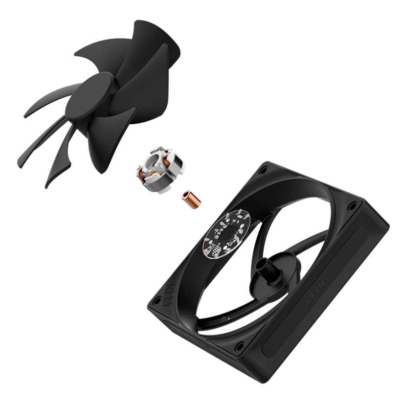 NZXT NZXT F120P V2 Static Pressure Vifte Svart