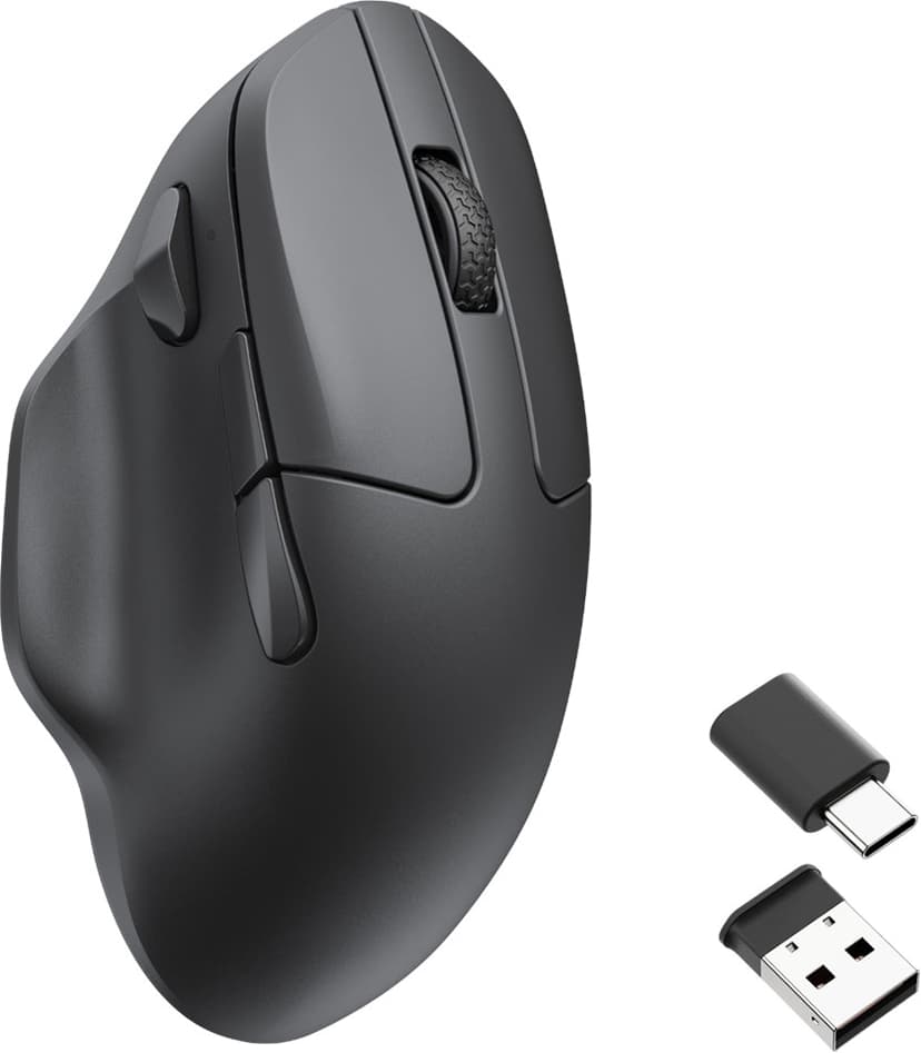 Keychron M7 Wireless Mouse Black RF Wireless + Bluetooth + USB-C