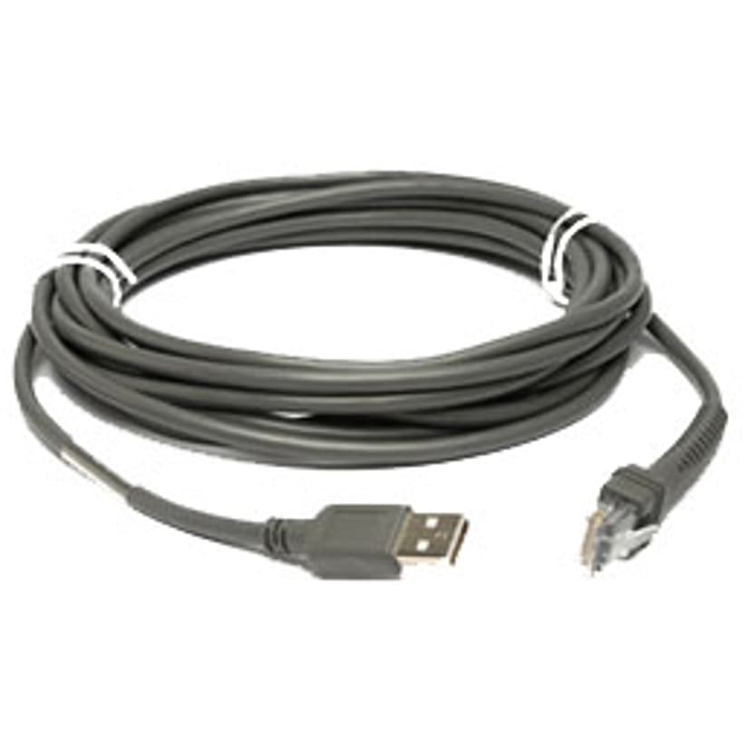 Zebra Kabel USB Type A Han 4.5 m Lige 4.5m. USB A Grå