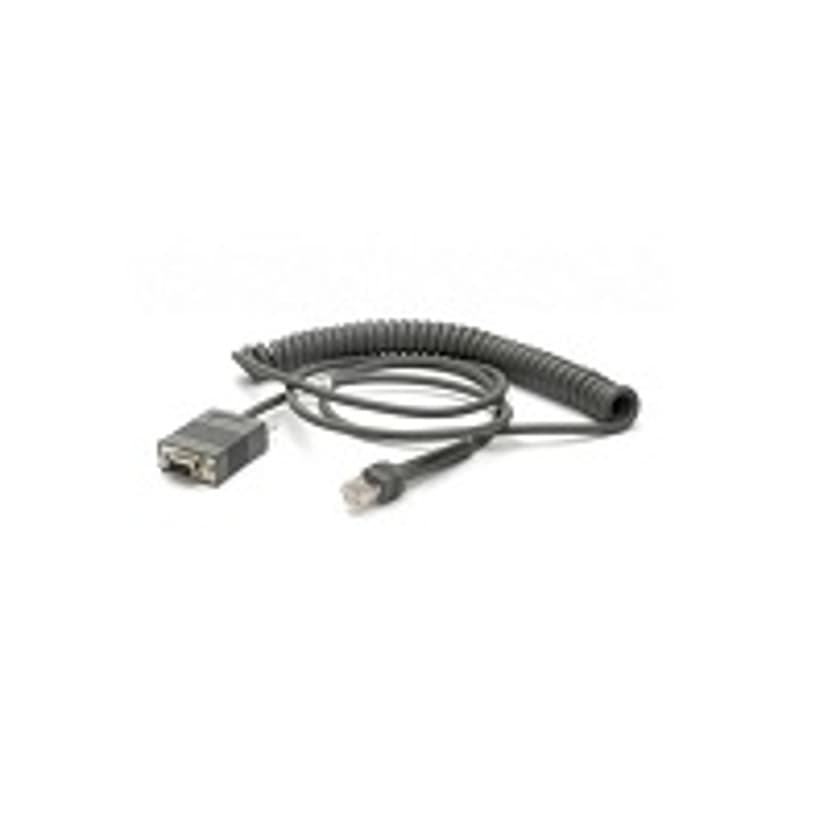 Zebra Cable RS232 DB9 Female 2.8m Coiled 2.8m RS232 DB9 Svart