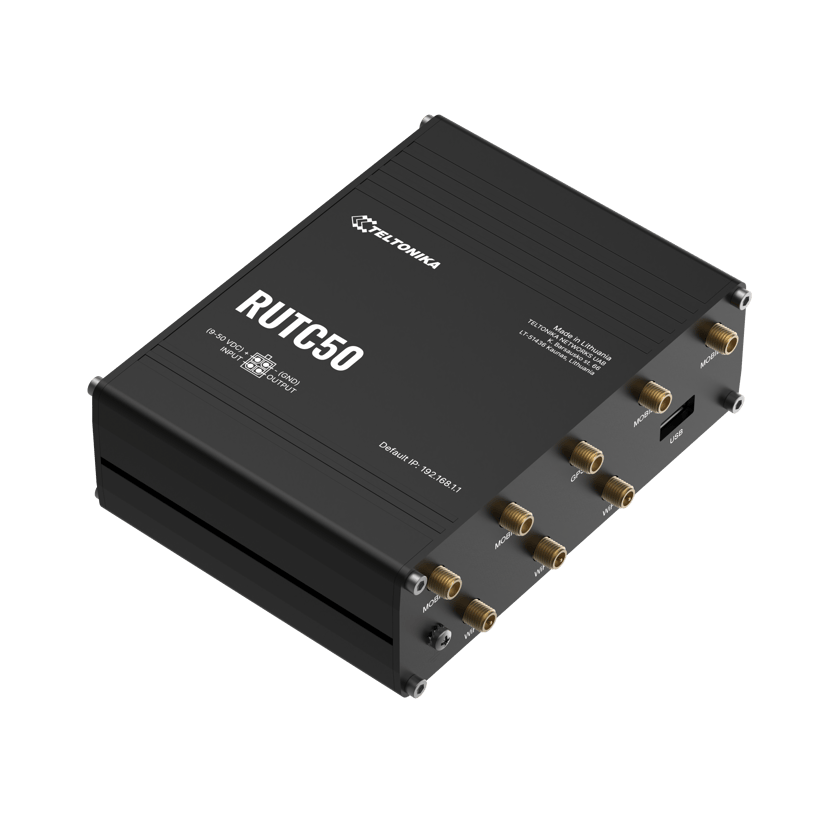 Teltonika RUTC50 Industrial 5G WiFi 6 Router