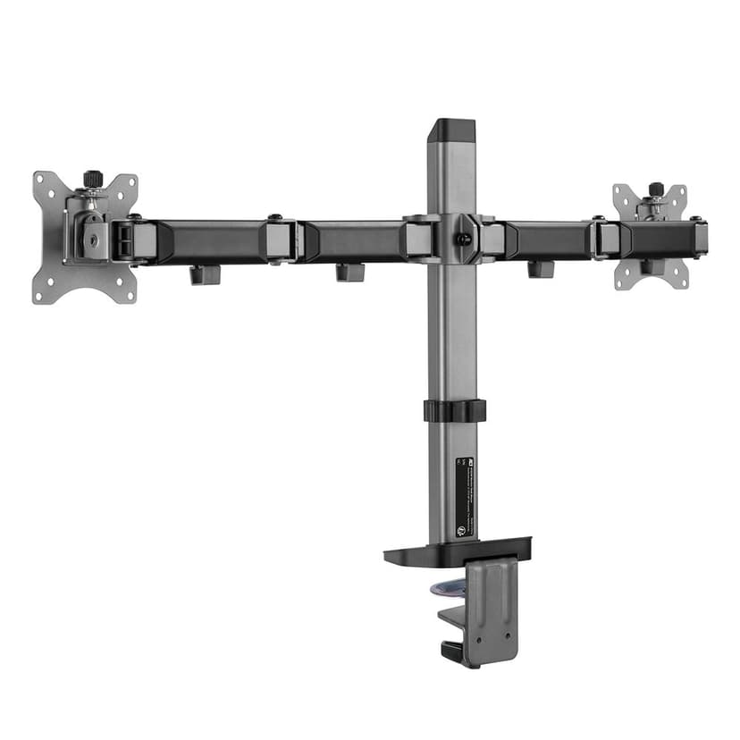 ACT Monitor Desk Stand 2 Screens Silver