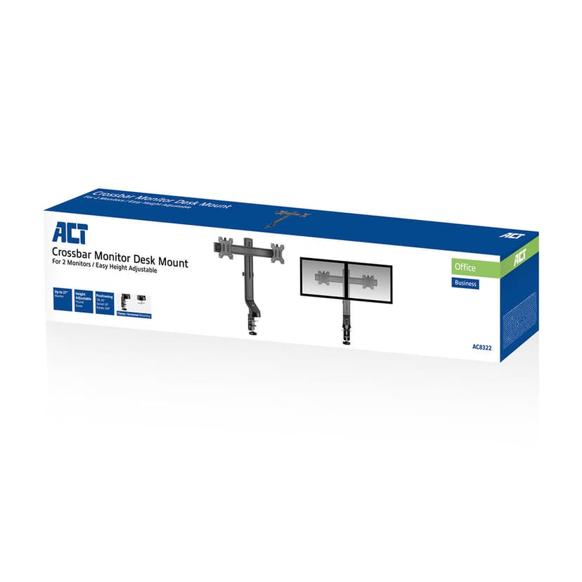 ACT Monitor Desk Mount with Crossbar