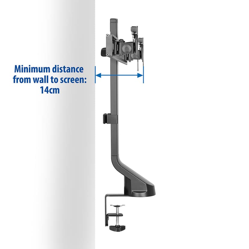 ACT Monitor Desk Mount with Crossbar