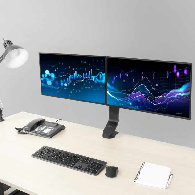 ACT Monitor Desk Mount with Crossbar