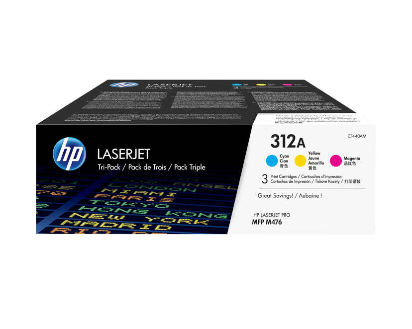 HP Toner Kit 312A (Y/M/C) - CF440AM