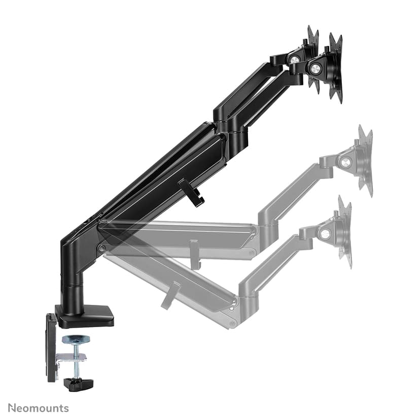 Neomounts DS70-810BL2 - Dual Monitorarm voor schermen tot 32" - Zwart