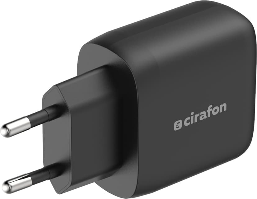 Cirafon Wall Charger 20W PD/QC 3.0 Sort