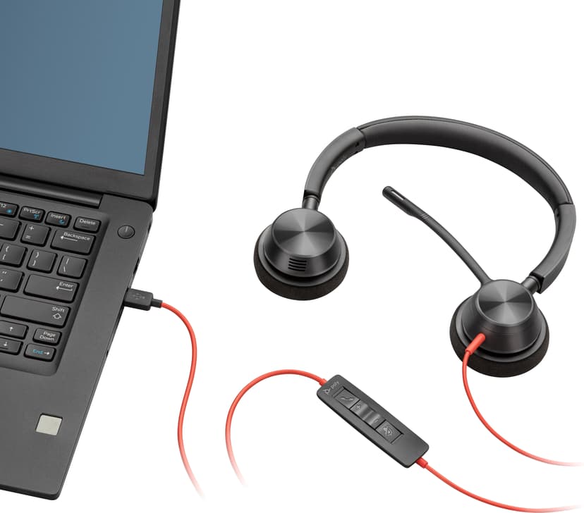 HP Blackwire 3320 USB Type-C Svart