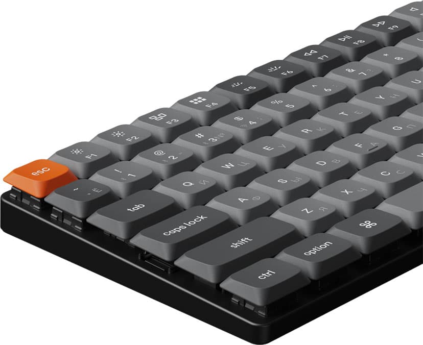 Keychron K3 Max - Gateron Low Profile Brown Kablet og trådløst Gateron Low Profile 2.0 Brown Nordisk