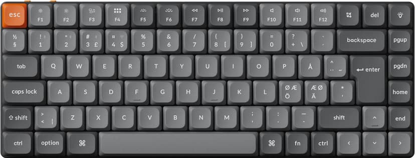 Keychron K3 Max - Gateron Low Profile Red Trådbunden och trådlös Gateron Low Profile 2.0 Red Nordisk