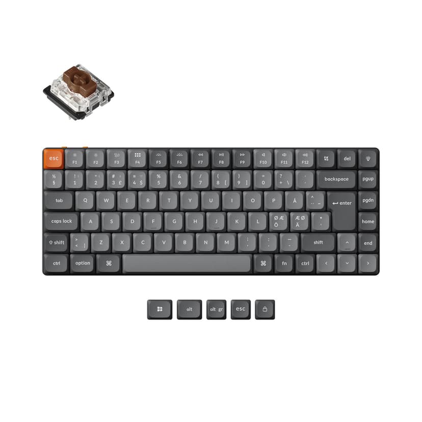 Keychron K3 Max - Gateron Low Profile Brown Johdollinen ja langaton Gateron Low Profile 2.0 Brown Pohjoismainen