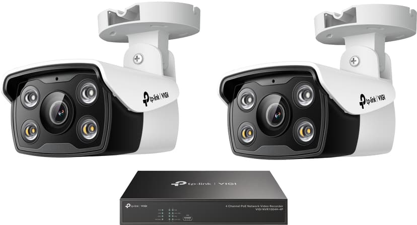 TP-Link Vigi Starter Kit (2x C340 cameras + NVR1004H recorder)
