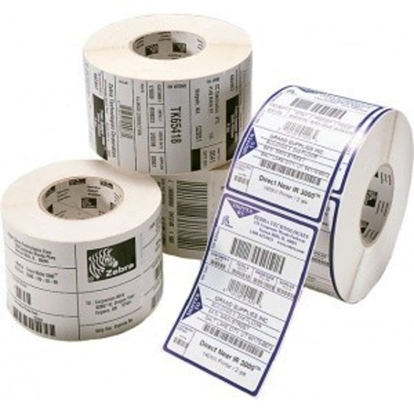 Zebra Etiketter Z-Ultimate 3000T Silver 38x19mm 12-Pack